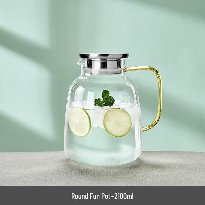 UD Large Capacity Glass Water Pitcher