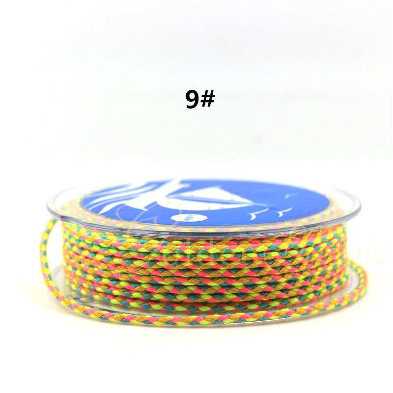 Colorful Carrying Strap Braided Rope Hand-Made Cotton Threads Handcraft Braiding Rope Braided Rope Bracelet Braiding Thread Crafts Tassel DIY Material