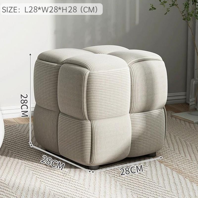 

Creative Small Stools Solid Wood Ottomans Modern Nordic Footstool Design Footrest for Living Room Luxury Interior Furniture белый
