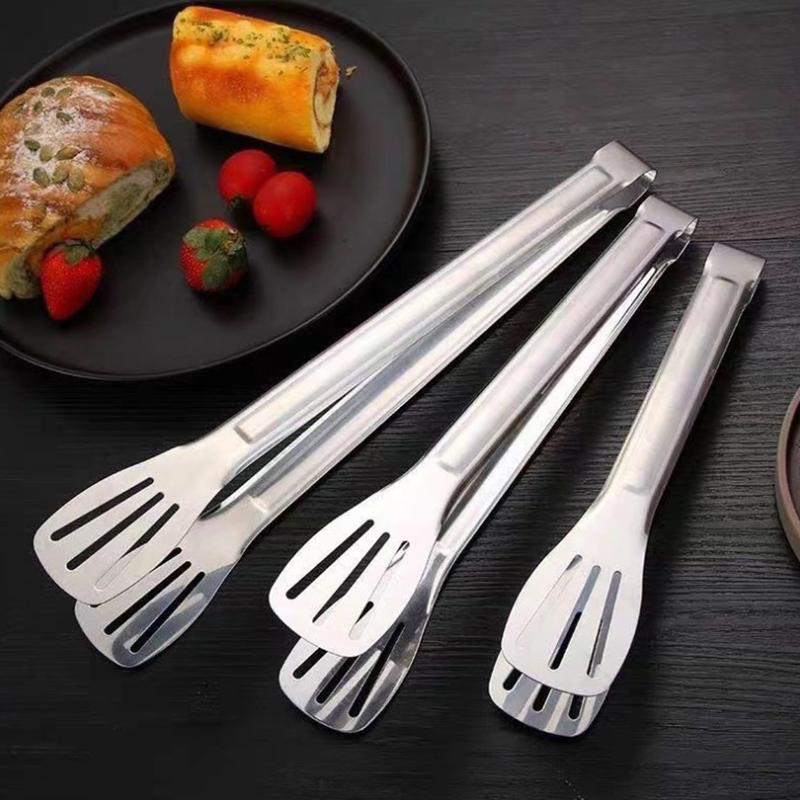 Roestvrijstalen Voedseltang Barbecuetang Vlees Salade Steak Voedsel Serveerklem Pincet Lang Bbq Kooktang Keukengerei