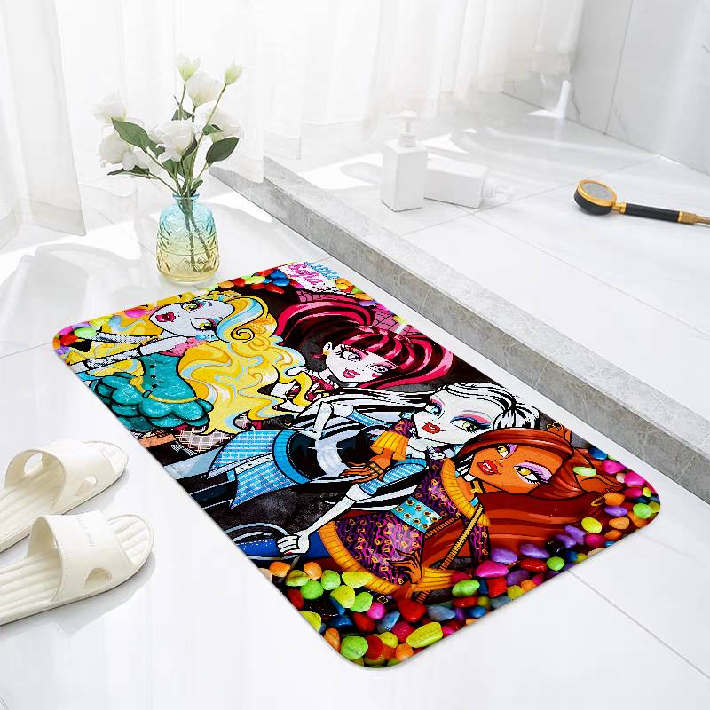 Anime-E-MonsterS Floor Mats Home Laundry Rug Carpet For Living Room Decor Lounge Area Anti-slip Foot Mat Entrance Doormat