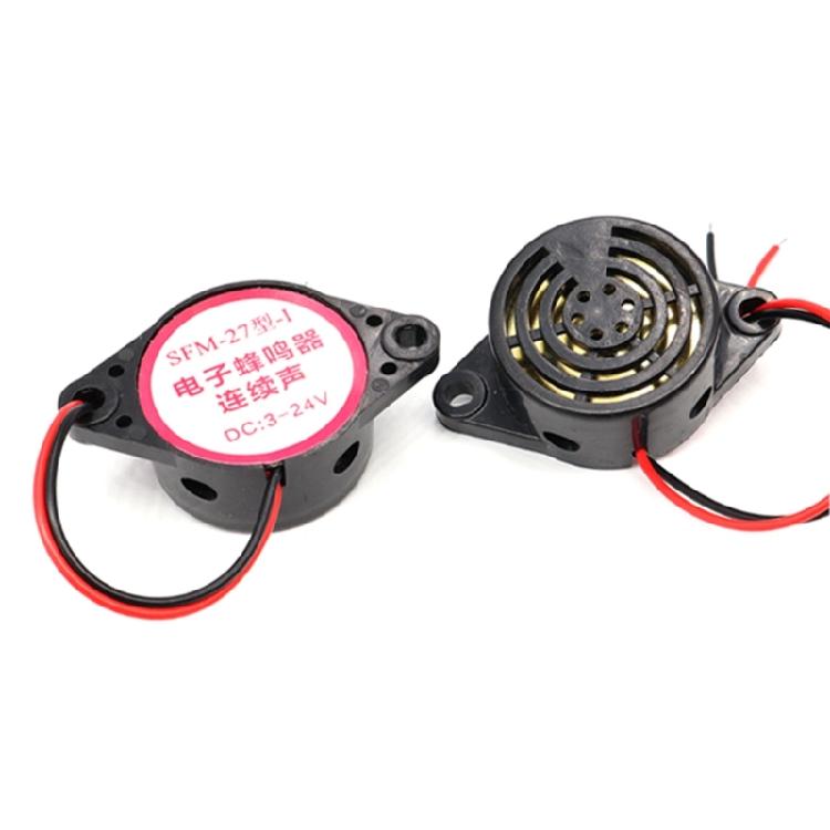 10 Stück/Set SFM-27 Elektronisches Summer-Set 100dB Piezo-Warnsignale Summer 3~24V Piezoelektrischer Summer für verschiedene Schaltungen
