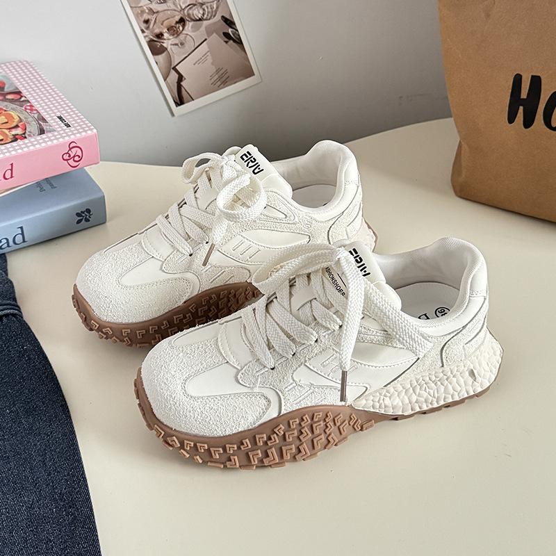 Student Women Pink Youth Sneakers Autumn New Thick Bottom Breathable Sport Running Shoes Campus Trend Platform Casual Shoes