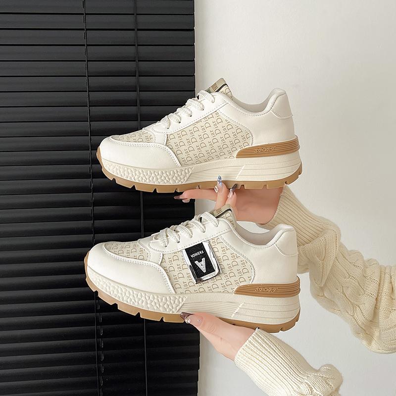 Fashion 2025 NEW Trendy Women's Casual Hot-selling comfort and versatile Shoes round Toe Platform Rubber Sole Comfortable