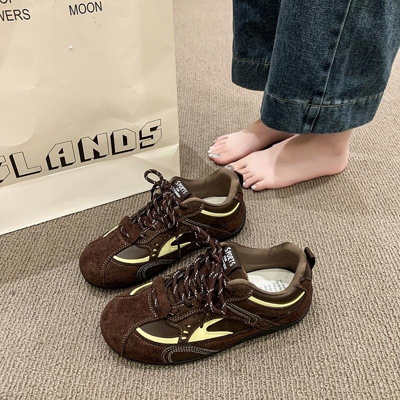 Retro Women's Autumn New Niche Versatile Thick Bottom Height Increase Light Sports
