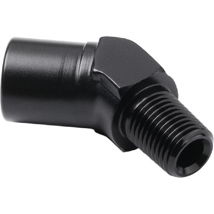 1/4 NPT Female To 1/4 NPT Male 45 Degree Fitting 1/4 NPT  Black - 45 Degree