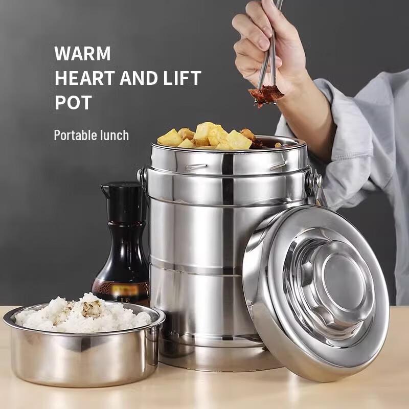 JingQingFu Edelstahl Isolierte Mehrschichtige Lunchbox