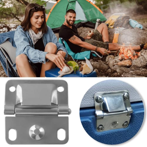 TVETE Cooler Hinges, Stainless Steel Cooler Hinges (Set of 2), Insulated Box Hinges, Ice Chest Stainless Steel Hinges, Thermal Insulated Box Hinges, S