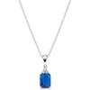 Collier - Argent 925 Bleu - Amen - CLBABBBLZ