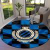 Club Brugge KV Custom Name Round Area Rug,Carpet Rug for Living Room Bedroom Sofa Playroom Decor,Non-slip Floor Mat