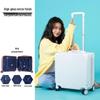 Lightweight Mini Trolley Suitcase with Combination Lock, 18-20 Inch - Ideal for Students and Kids.