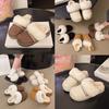 Cotton Slippers 2025 Autumn and Winter New Fleece Warm and Comfortable Thickened Cotton Slippers Indoor Home Bag Head Mop Hair Shoes