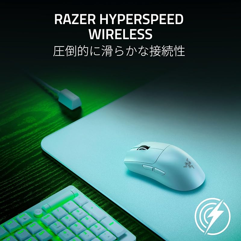 Razer Viper V3 Pro White Edition Wireless Gaming Mouse with Focus Pro 35K Sensor, 35000 DPI, Fast Response, Optical Switches, and 6 Buttons