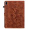 For Huawei MatePad SE 11 Case Lily Flower Imprint Leather Tablet Cover with Card Slots