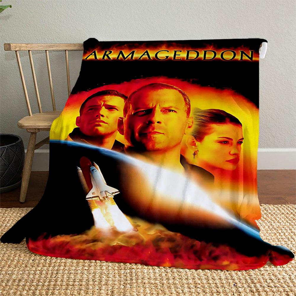 1pc ArmageddonOutdoor Flannel Blanket Soft Plush Decor for Picnics, camping,Bedroom, Playroom, or Lunch Break, Perfect Gift