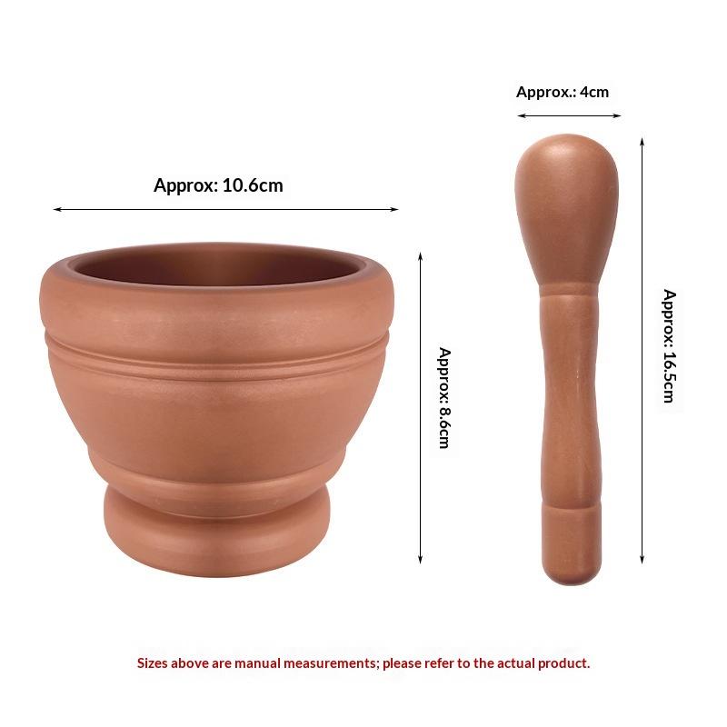 Resin Setmortar and Pestle Garlic Herb Spice Mixing Grinding Crusher Bowl Restaurant Kitchen Tools