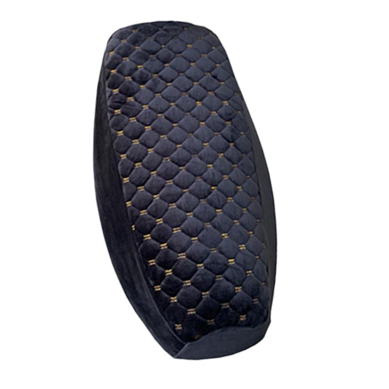 

SEAMETAL Теплый плюшевый чехол для сиденья мотоцикла Защитный зимний губчатый коврик для сиденья для электроскутера Универсальный износостойкий коврик XL чёрный