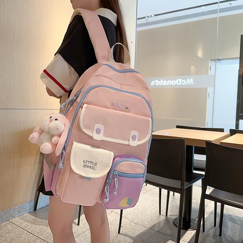 Cartoon Schoolbag For Primary School Students Grade 3-6 Large Capacity Backpack Lightweight And Lightweight Children's Schoolbag