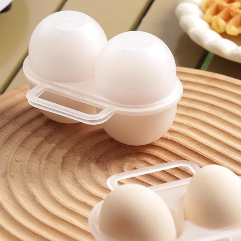 5/10Pcs 2-Cell Outdoor Portable Egg Box Plastictray Refrigerator Egg Storage Box Shock-Absorbing And Anti Drop