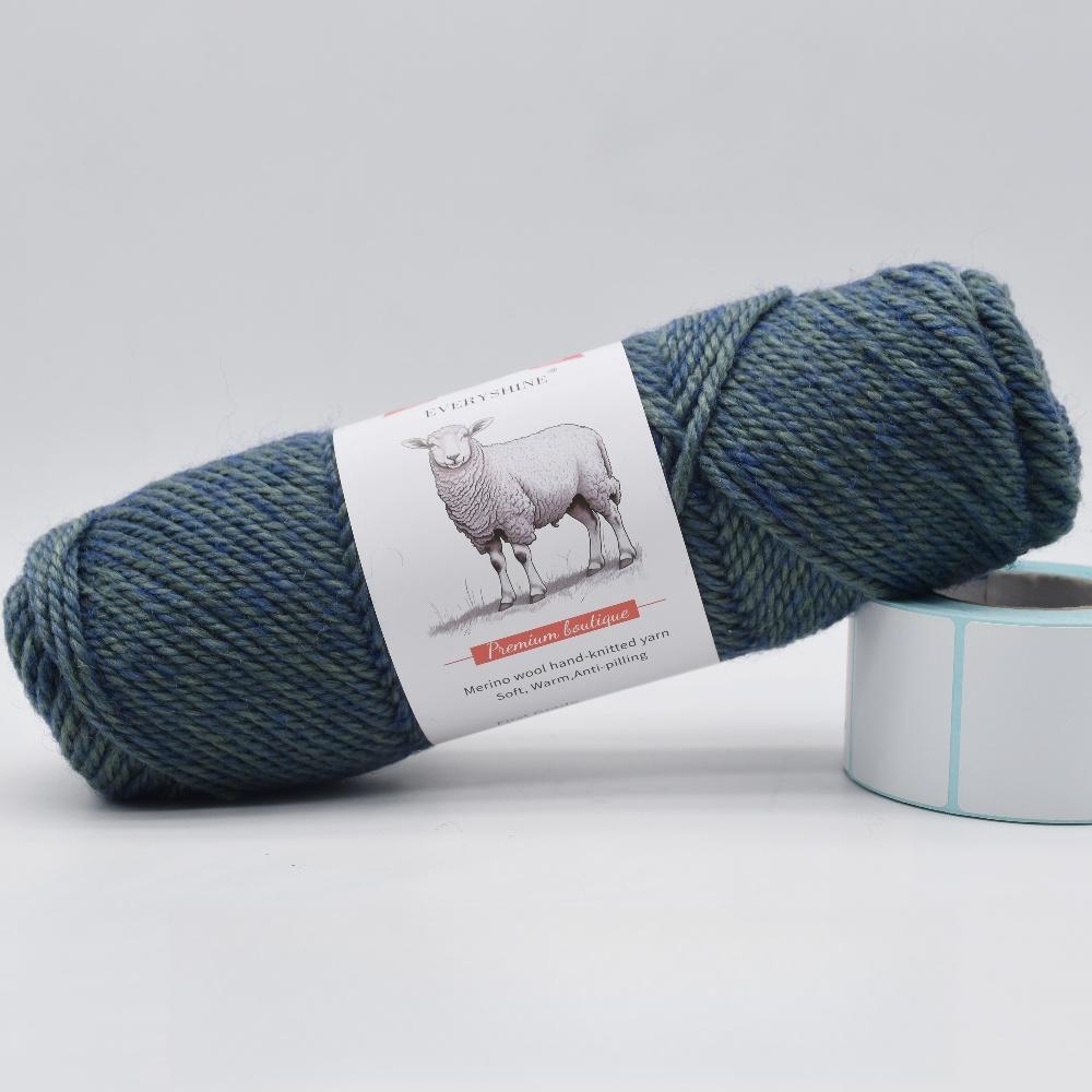 3 balenia hrubej priadze z merino vlny (100g/3.53oz Na klbko) – 110m/120yd Viacfarebná mäkká pletacia a háčkovacia priadza na DIY remeslá Teplé ručne vyrobené potreby