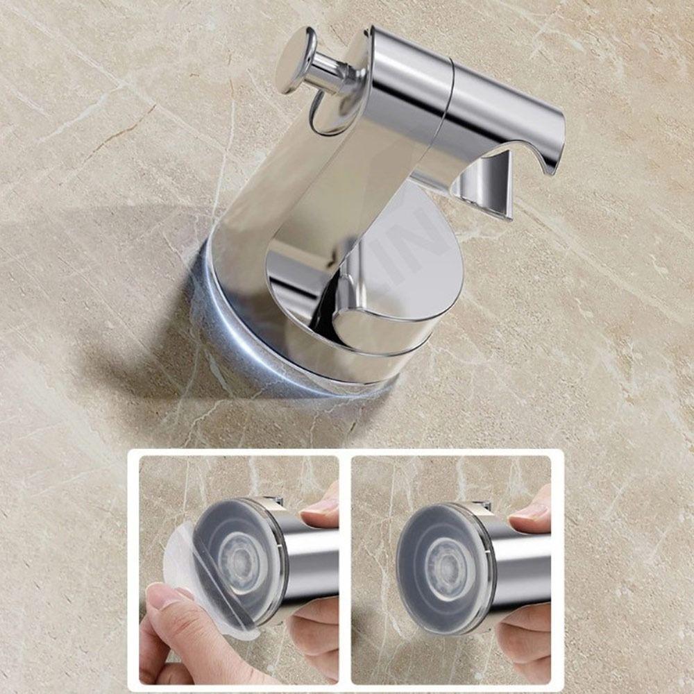 Self-adhesive Shower Base Bracket Suction Cup Shower Head Stand Bracket  Bathroom Accessories