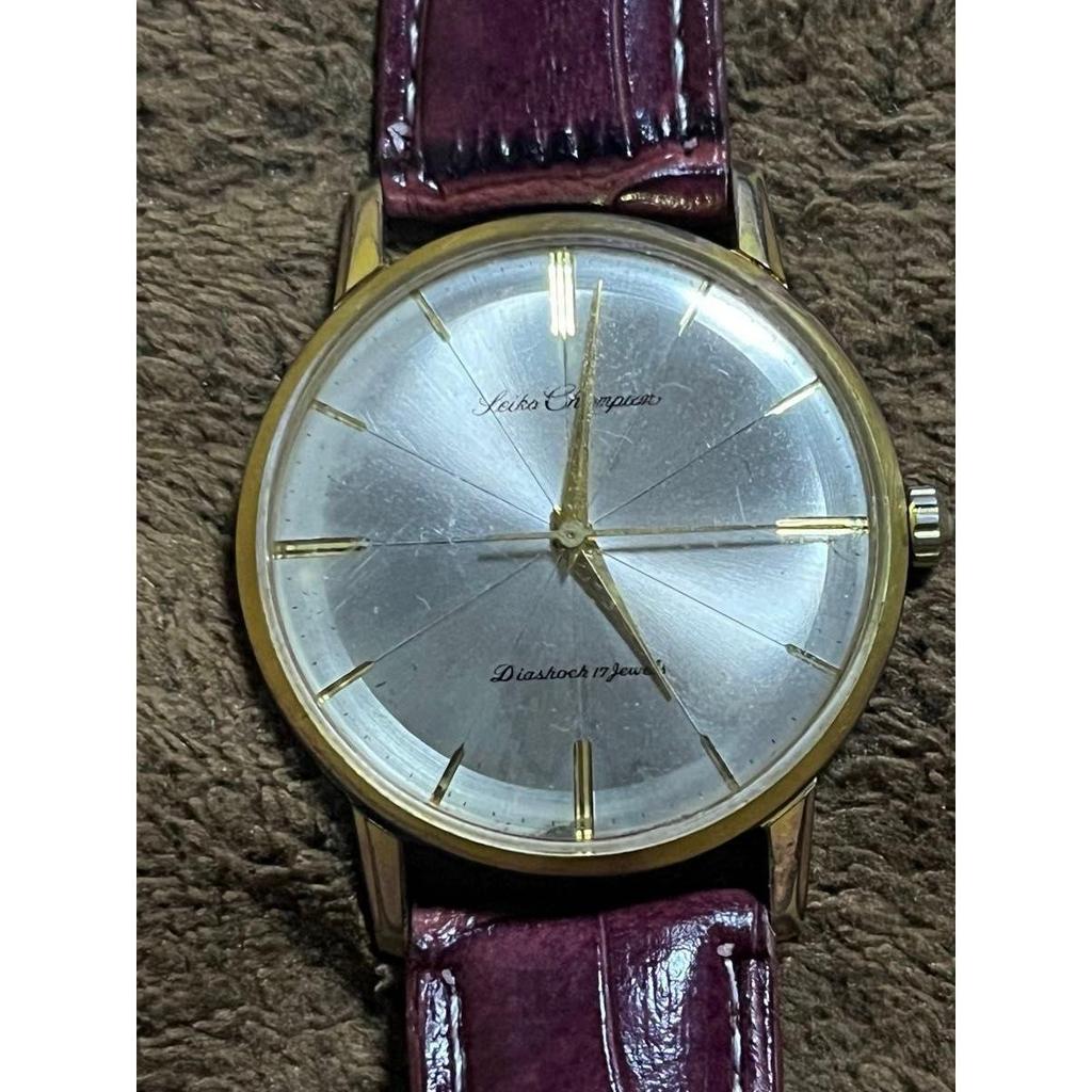 Used SEIKO Champion Diashock 17 Jewels Gold Plated Antique Watch