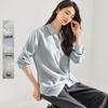IHIMI Women's Linen Lyocell Tie-Waist Shirt