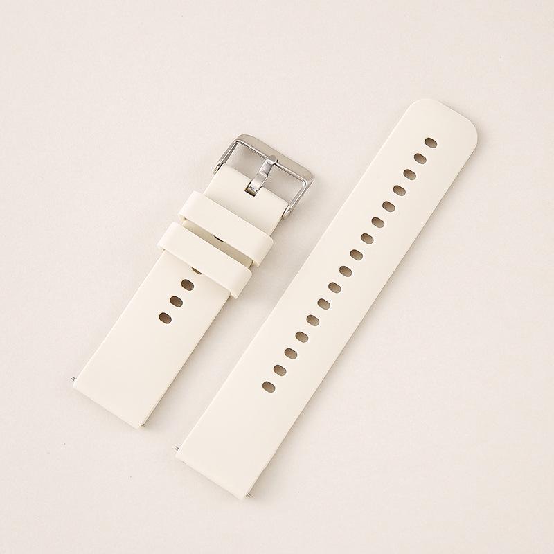 22mm Silicone Quick Release Watch Band for Huawei & Samsung - Universal Fit, High-End Flat Mouth Design