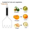 1/2Pcs Potato Masher Set Stainless Steel Potato Press Professional Integrated Honeycomb Design Food-Grade Kitchen Utensil for Vegetable Fruit Melon
