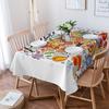 Gourmet Graffiti Pizza Tischdecke Urlaub Dekor wasserdicht rechteckige Tischdecken Hochzeit Dekor Tischdecke