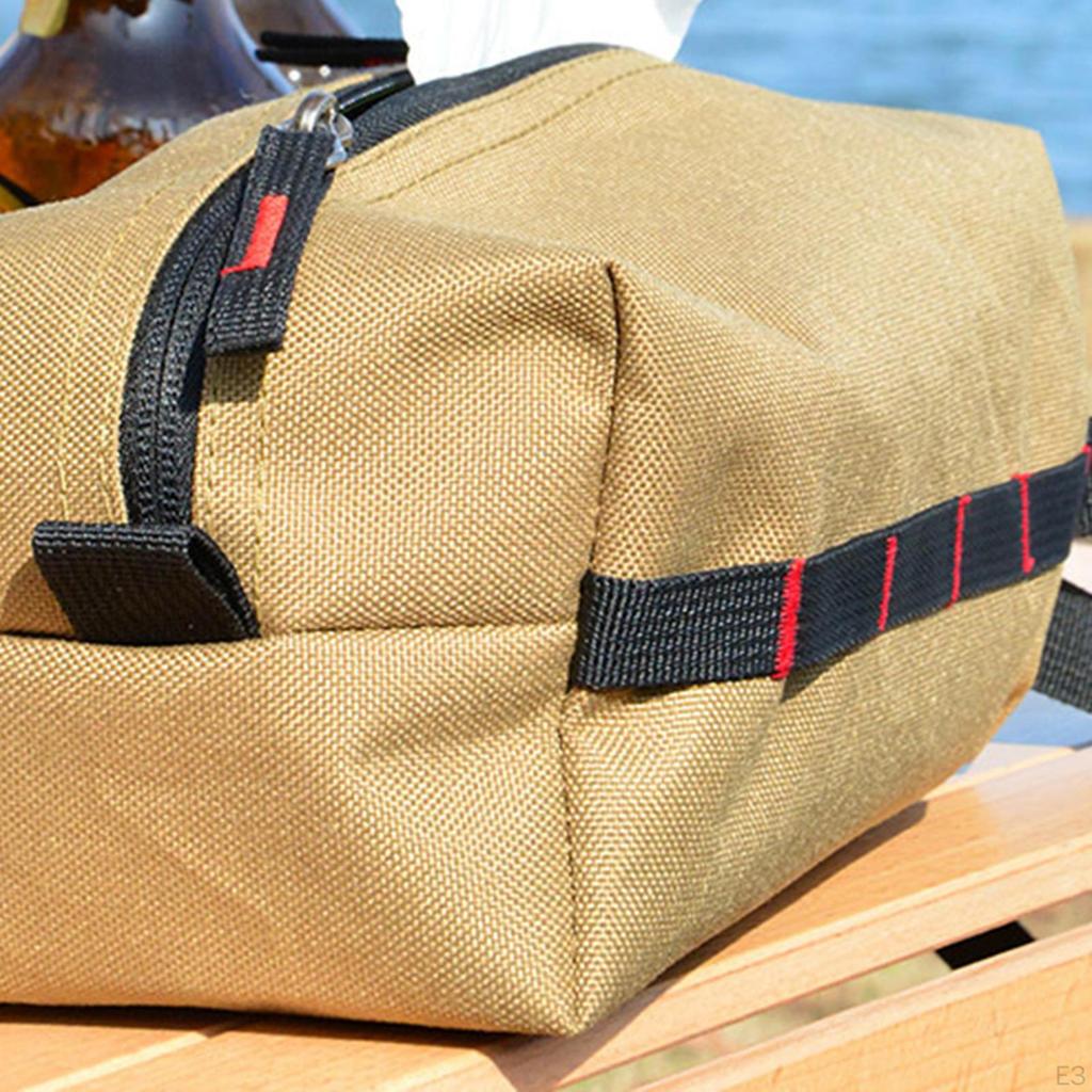 1pc Outdoor Portable Tissue Paper Holder Waterproof Cloth Facial Rectangle Napkin
