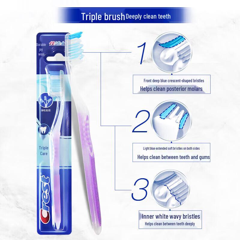 Crest Triple Care Toothbrush Set