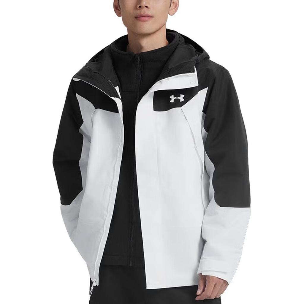 Under Armour Comfortable Brand Logo Hooded Skin-Friendly Three-In-One Jacket Unisex Jackets 6012831-100