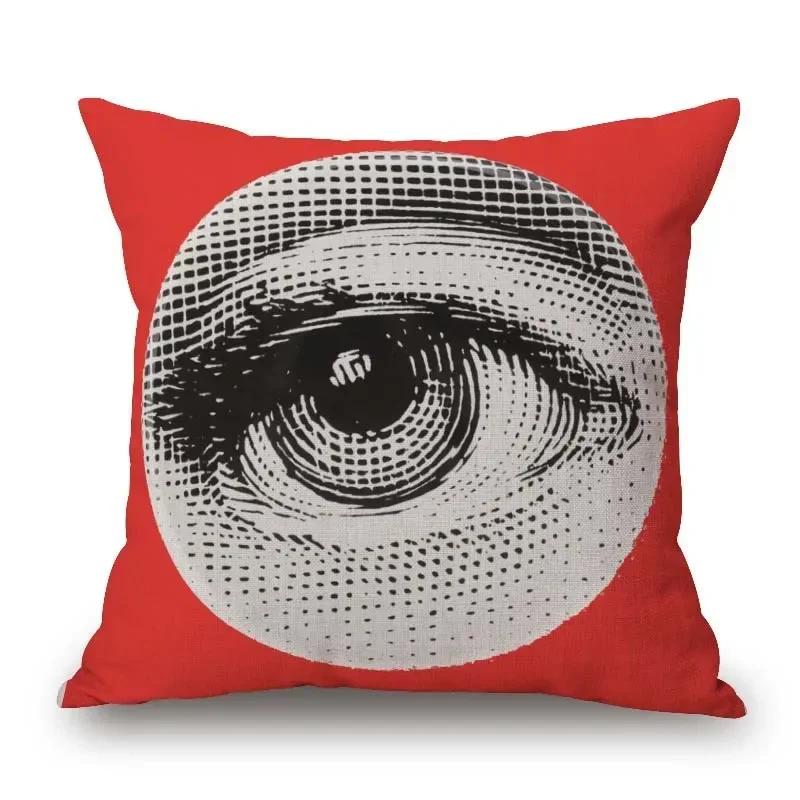 Polyester Girl Face Cushion Cover Beauty Pillow Covers Beige Pillow Case Home Decor Living Room Decoration PillowcaseH,(2)