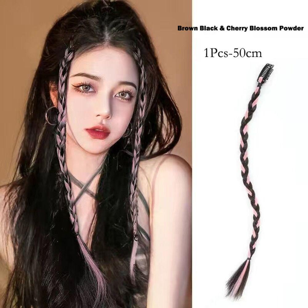 Lightweight Braid Wig With Strong BB Clip Hair Braid Ponytail Hair Weaving Extension  for Women