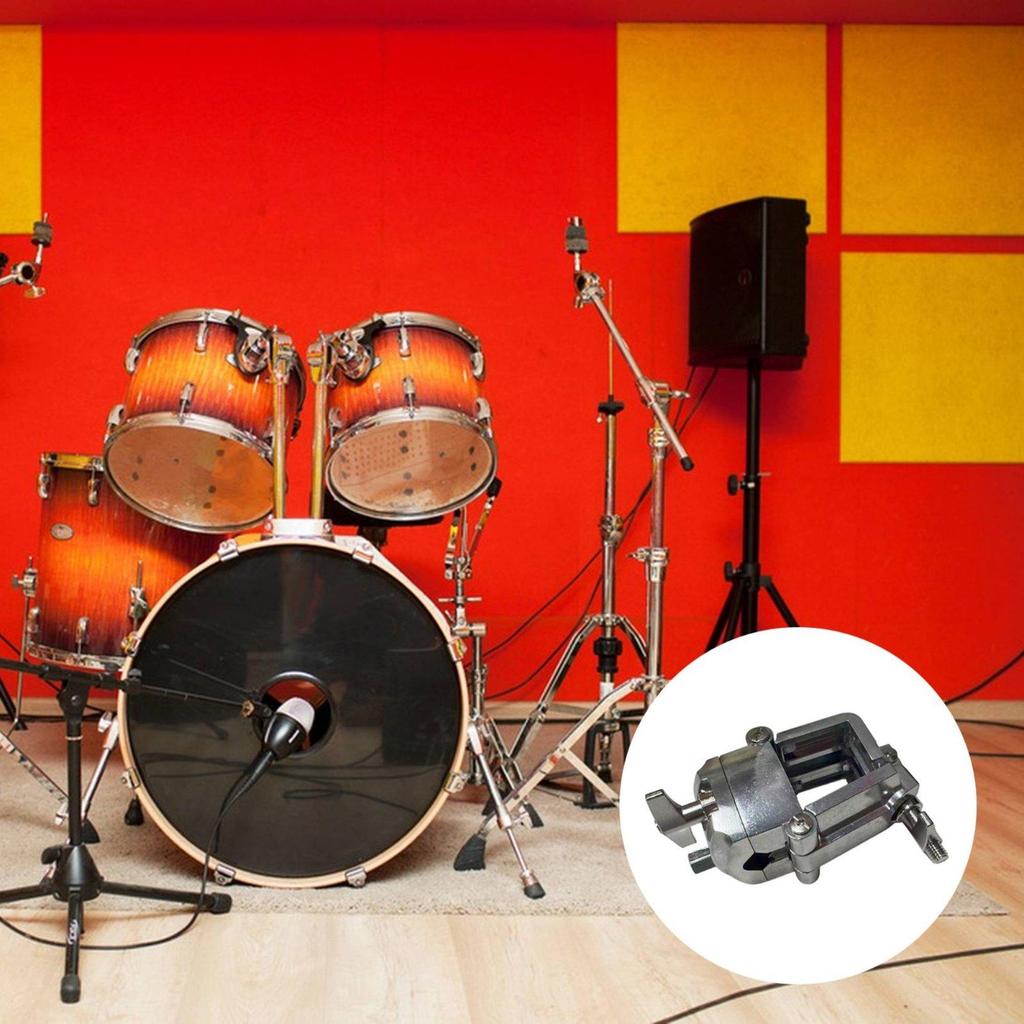 Adjustable Drum Set Multi-Clamp Secure Hold Jazz Attachment Clamp