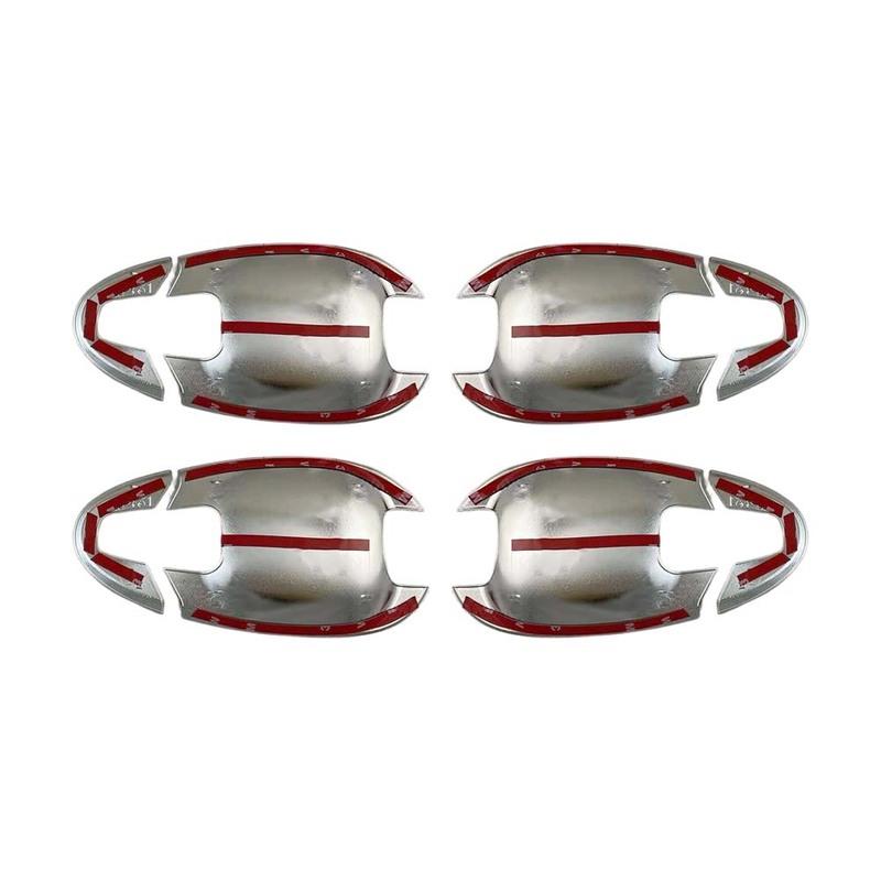 Car Decoration Door Bowl Handle Cover For Toyota  2010-2015 Silver Cars Accessories Exterior Styling Upgrade