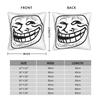 Trollface Meme Rage Comic Funny Troll Joke Internet Pillow Cover  Cushion Cover Cute Funny Pillow Case For Living Room Sofa