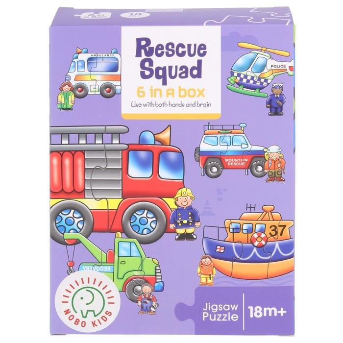 Baby Puzzle Emergency Vehicles Fire Department Helicopter Ambulance Tow Truck