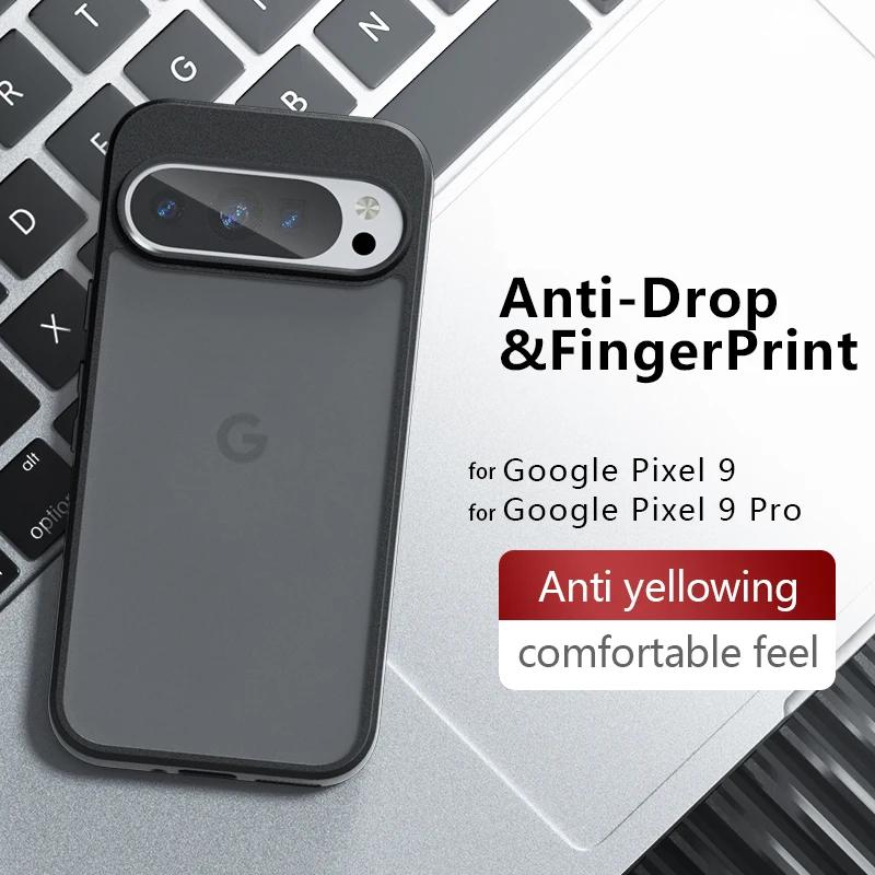 Armor Matte Frosted Clear Case For Google Pixel 9 Pro XL 9A 8A 7A 6A  Acrylic Thin Shockproof Cover For Google Pixel 8 7 6 Pro