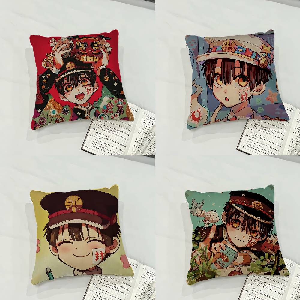ToiletBound Hanakoskuns Case Plush Fabric Soft Pillowcase Double Sided Print Cushion Cover Household Gifts