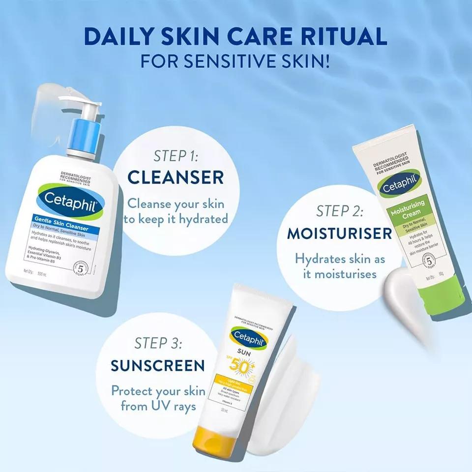 Cetaphil Face Wash Gentle Skin Cleanser for Dry to Normal, Sensitive Skin, 500ml