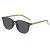 Trendy Round Frame Sunglasses for Women Oversized UV Resistant Glasses Fashionable Sun Protection Eyewear