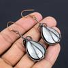 Black Onyx 999 Copper Wire Wrapped Earrings, Handmade Gemstone Jewelry Earrings For Memorial Day