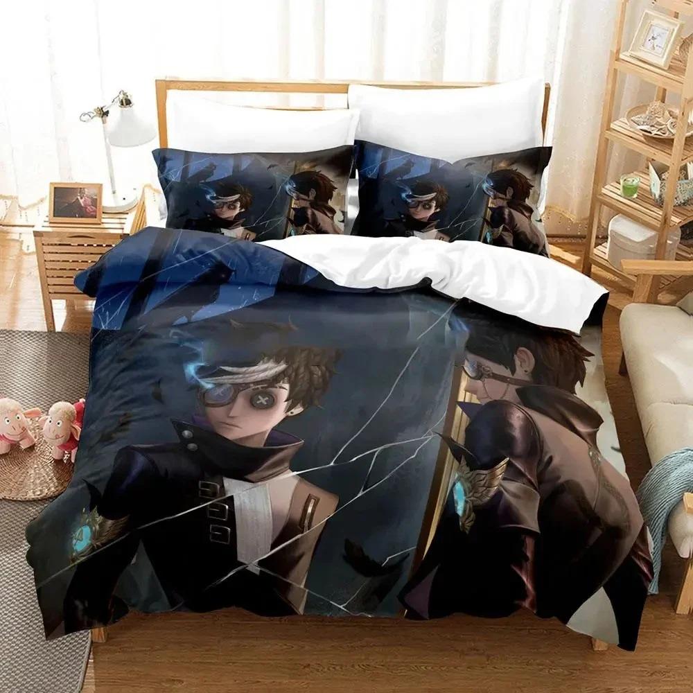 Anime Game Identity V Bedding Set Duvet Cover Bed Set Quilt Cover Pillowcase Comforter King Queen Size Boys Adult Bedding Set