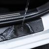 MFK1 Car Door Sill Sticker Carbon Fiber Protector Anti-Scratch Pad for Skoda Octavia Fabia Kamiq Kapoq Kodiaq Rapid SCALA Superb