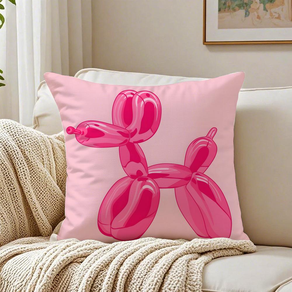 Pink B-Balloon Dog Pillow Modern Art Cushion Cushion Cover Pillowcase Anti-Dustmite Living Room Sofa Decor Cushion Room