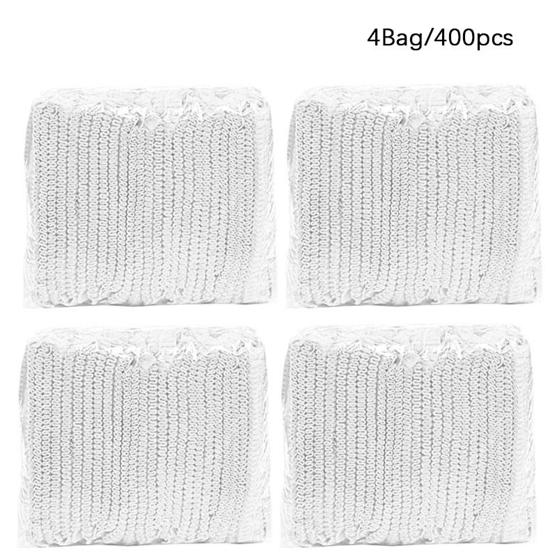 100/200/400PCS Disposable Hair Head Caps Non Woven Dustproof Cap Vacuum Packing Makeup Tool Breathable Shower Bathing Hats