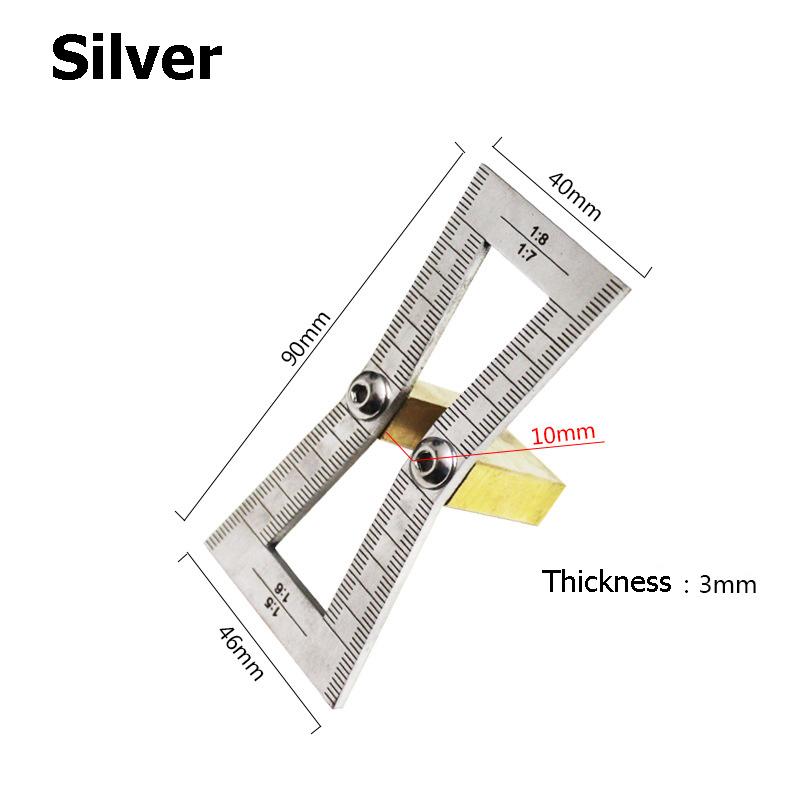 

Маркер «ласточкин хвост» из алюминиевого сплава, деревообработка, шаблон для маркировки «ласточкин хвост», линейка для маркировки серебряный