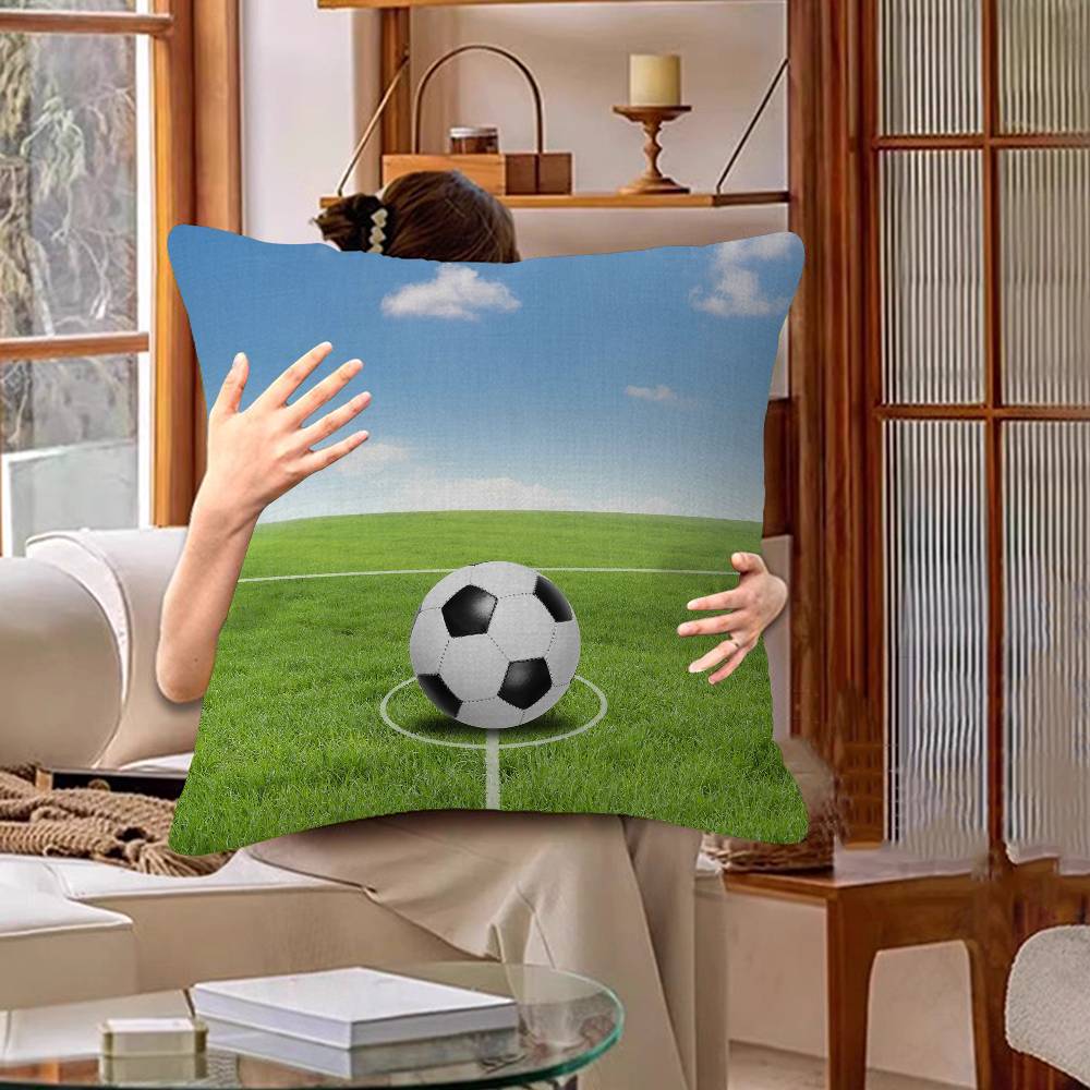 Piłka Nożna Personalizowana Poszewka na Poduszkę Pokój Dziecięcy Dekoracja Dzika Impreza Poszewka Prezent na Urodziny Dziecka Baby Shower